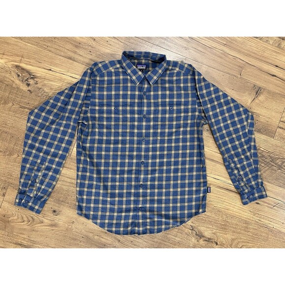 Patagonia Other - Patagonia Long-Sleeved Pima Cotton Shirt Mens Medium Plaid Organic Flannel 53837